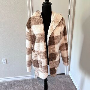 Pink Lily Sherpa Sweater Jacket